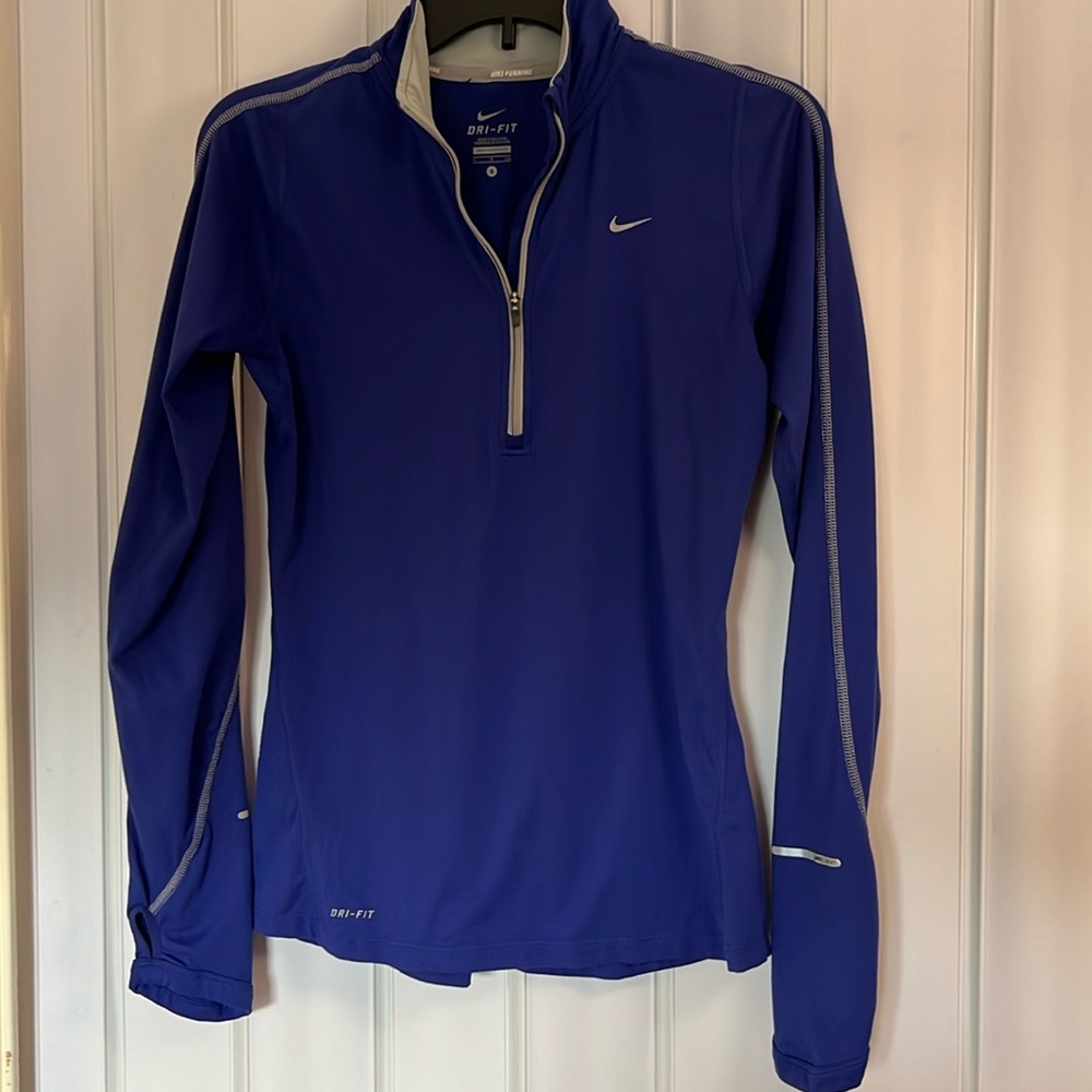 NIKE Running Top shirt quarter zip compression size Small
